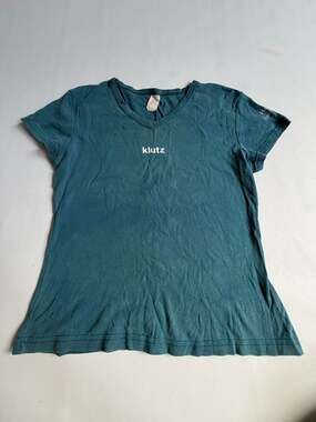 Teal Klutz Graphic Short Sleeve T Shirt L